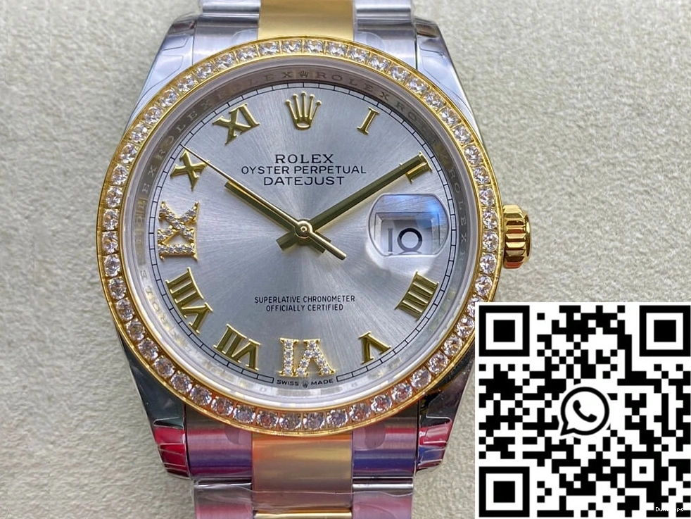 M126283RBR-0018 Datejust Bezel Factory EW Diamond-set Rolex 0217